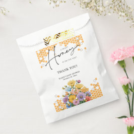 Sacolinha Floral Um Doce Chá de fraldas De Abelhas