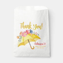 Sacolinha Floral Umbrella Chá de fraldas Favor Bag - April S