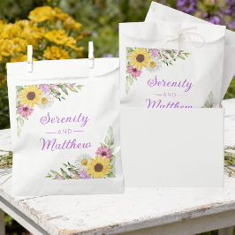 Sacolinha Floral Wedding Wildflower Sunflower Daisy Party