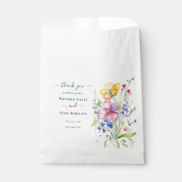 Sacolinha Flores de Pêssego Rosa e Amarelo