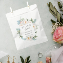 Sacolinha FLORES DE SANGUE DE PINCO AZUL SUAVE BRIDAL Obriga