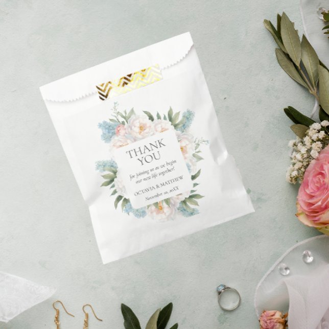 SACOLINHA FLORES DE SANGUE DE PINCO AZUL SUAVE CASAMENTO (Criador carregado)