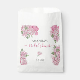 Sacolinha Flores rosa de aquarelas - CHÁ DE PANELA