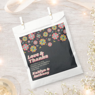 Sacolinha Flower Power 70's Retro Groovy Wedding