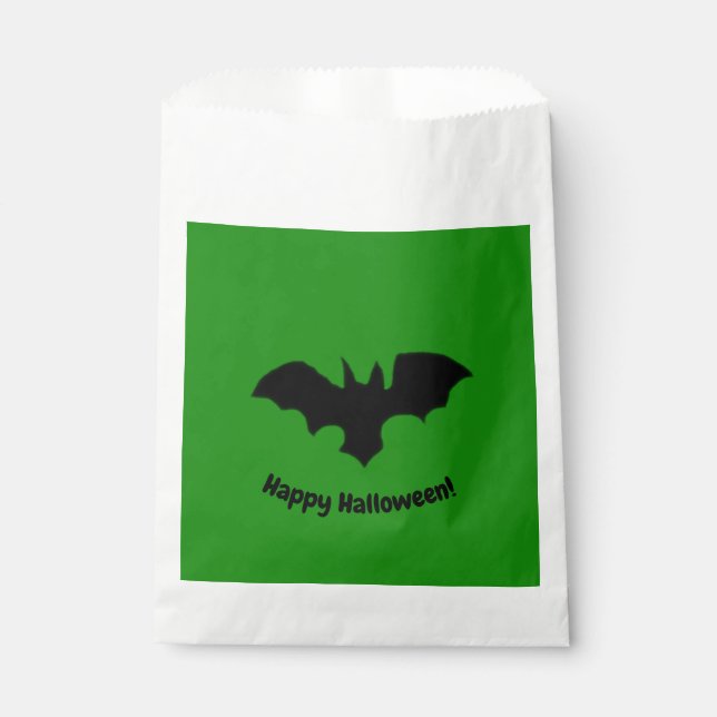 Sacolinha Flying Bat on green favor bag (Frente)