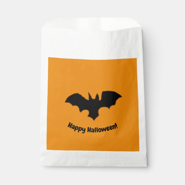 Sacolinha Flying Bat on orange favor bag (Frente)