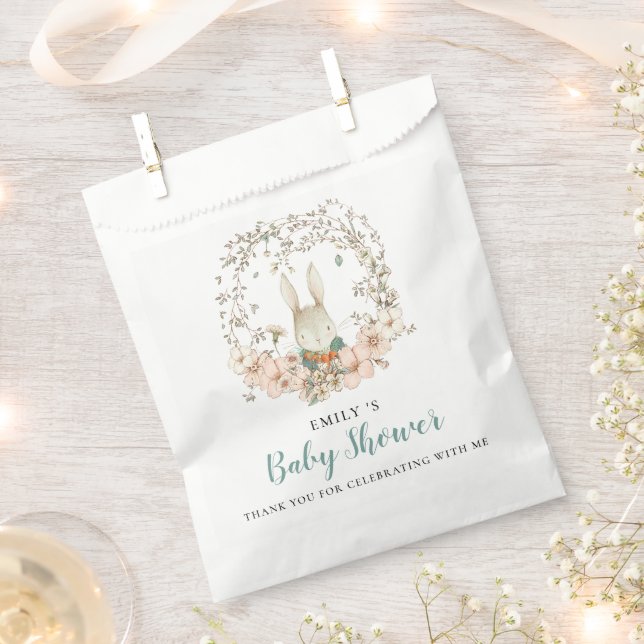 Sacolinha Folhagem Bonita, Obrigado Chá de fraldas (Cortado)