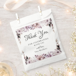 Sacolinha Folhagem de Flores Roxas do Outono Elegante