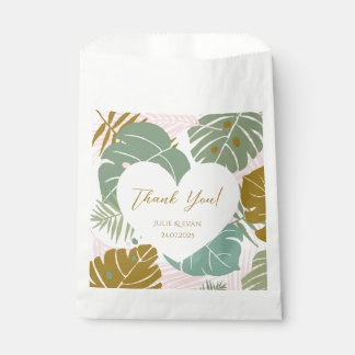 Sacolinha Folhagem Tropical - Padrão De Monstera E Folha De