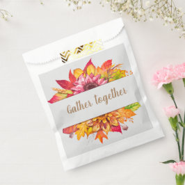 Sacolinha Folhas de outonoBouquet personalizável