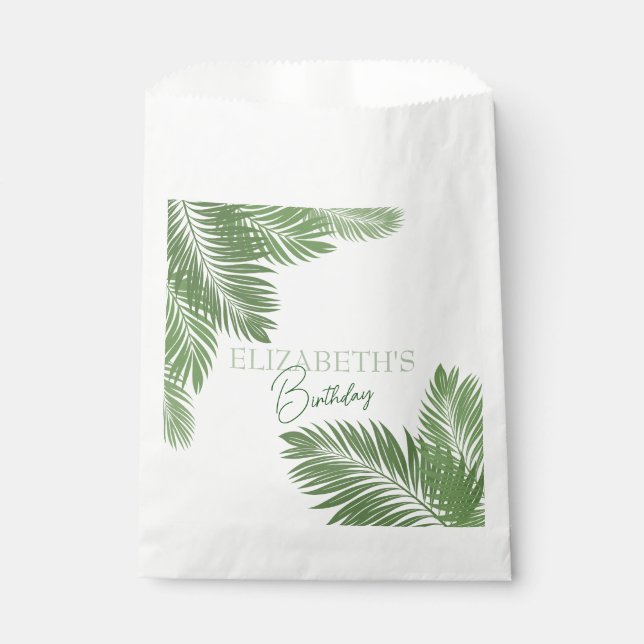 Sacolinha Folhas Tropicais  (Frente)