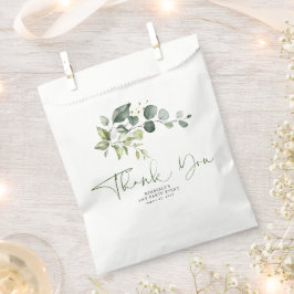 Sacolinha Folhas Verdes Elegante Obrigado