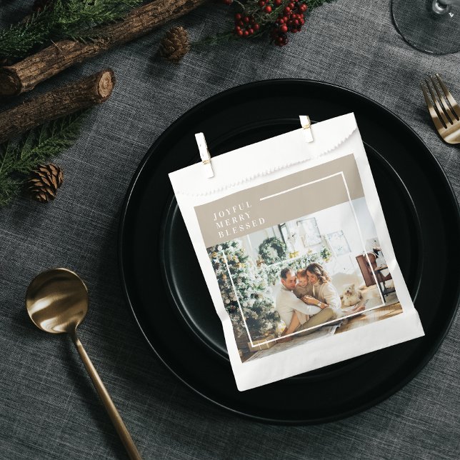 Sacolinha Foto da família moderna | Feliz alegre abençoada (Criador carregado)