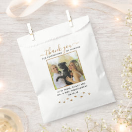 Sacolinha Foto de casamento personalizada com animal de esti