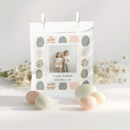 Sacolinha Foto de Páscoa Pastel Moderna | Personalizada