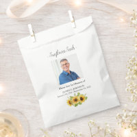 Foto Memorial Sunflower Seed Funeral Favor Bag