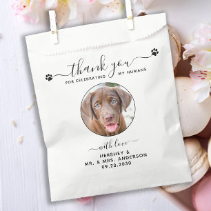 Sacolinha Foto Moderna Doggie Bag Obrigado Favores De Casame