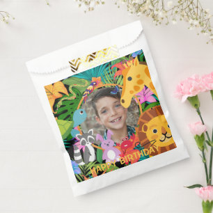 Sacolinha Foto personalizada de lindos animais da selva