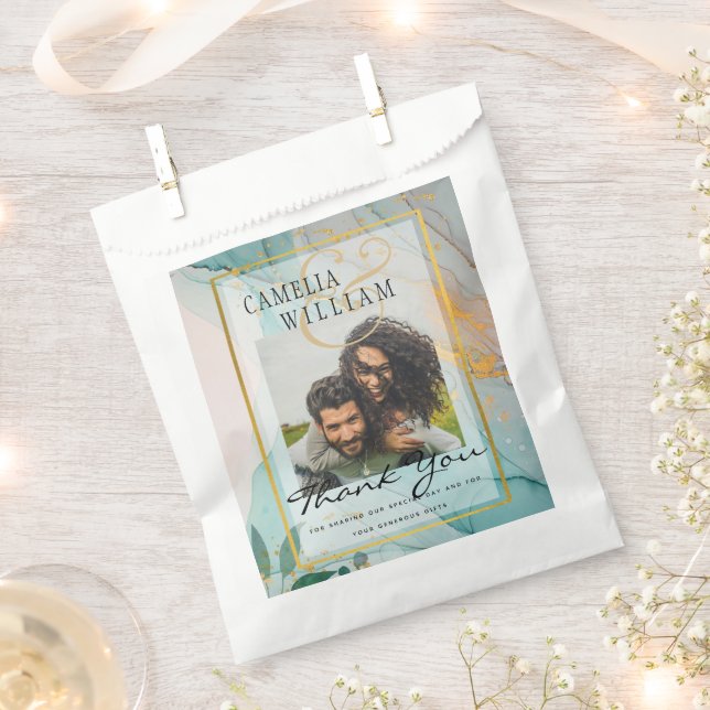 Sacolinha FOTOGRAFAR FAVOR BOLSAS Vidro Vazio Tinta Dourada (Cortado)