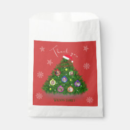 Sacolinha Fotos da família na Árvore de Natal