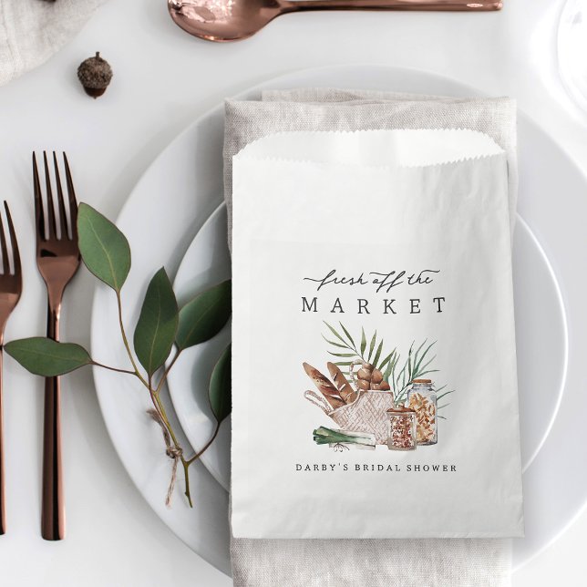Sacolinha Fresh Off the Market Bridal Shower (Criador carregado)