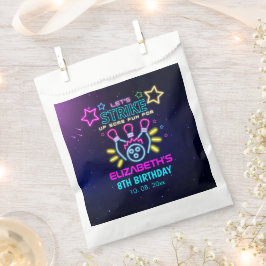 Sacolinha Fun Bowling Neon Birthday Girl