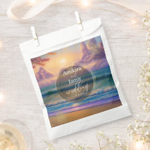 Fundo de casamento com brilho falso de praia vibra
