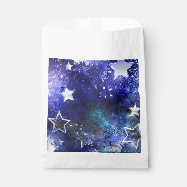 Sacolinha Fundo de Espaço com Estrelas (Frente)