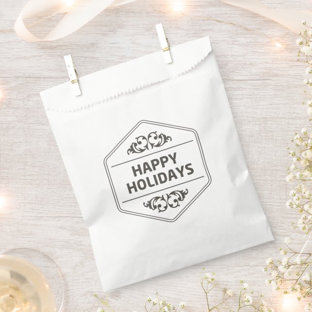 Sacolinha Fundo Personalizado de Feriados Felizes (Cortado)