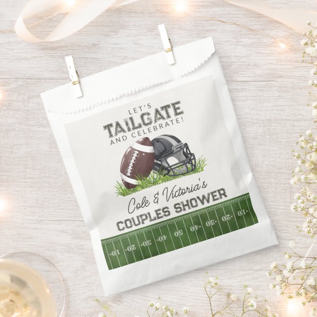 Sacolinha Fútbol Tailgate e Celebre Casais Touchdown (Cortado)