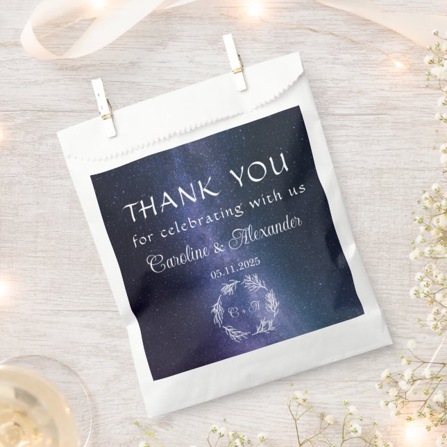 Sacolinha Galaxy Space Celestial Starry Night Wedor (Cortado)