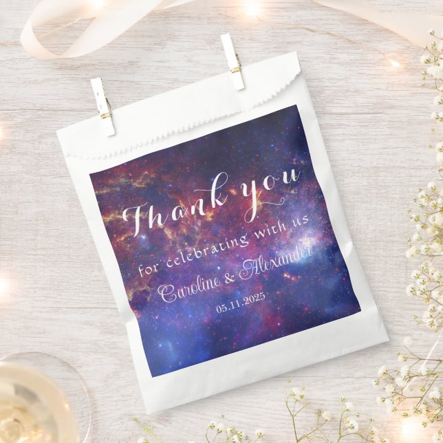 Sacolinha Galaxy Space Celestial Starry Night Wedor (Cortado)