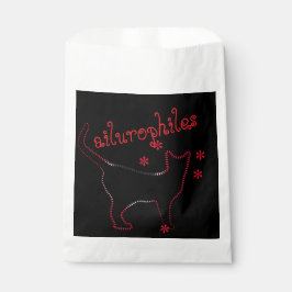 Sacolinha gato amante ailurophiles Favor Bolsas