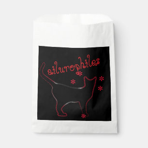 Sacolinha gato amante ailurophiles Favor Bolsas