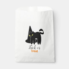 Sacolinha Gato Assustador Fofo de Halloween e Chapéu de Brux