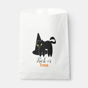 Sacolinha Gato Assustador Fofo de Halloween e Chapéu de Brux