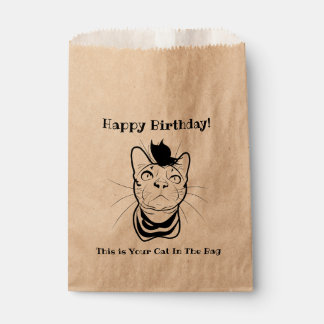 Sacolinha Gato Engraçado De Arte Na Bag Personalizado