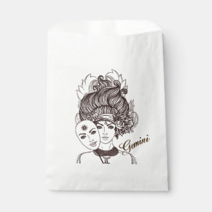 Sacolinha Gemini mascarada Lady Zodiac Rustic