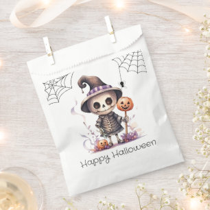 Sacolinha Ghoul em bruxas teias de aranha Feliz Dia das Brux