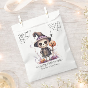 Sacolinha Ghoul em bruxas teias de aranha Feliz Dia das Brux