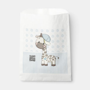 Sacolinha Girafa de Bebê Cartoon Personalizada