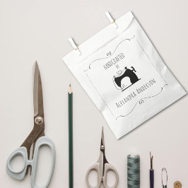 Sacolinha Girly Vintage Sewing Machine Hand Craft Minimal