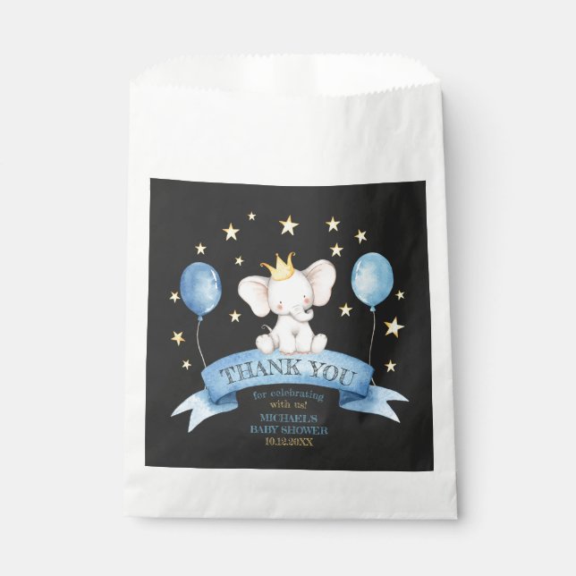 Sacolinha giz elefante ESTRELAS BALÕES (Frente)