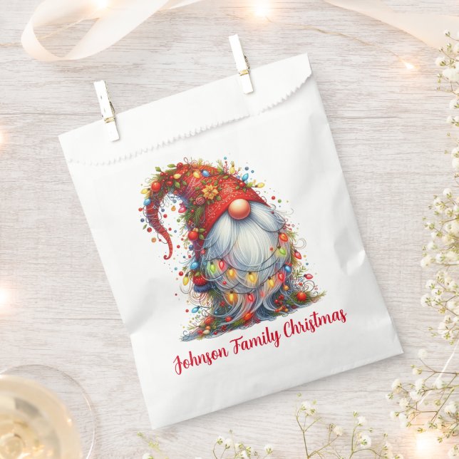 Sacolinha Gnomo de Natal (Cortado)