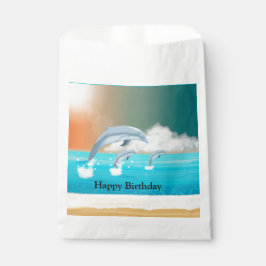 Sacolinha golfinhos respirando no oceano