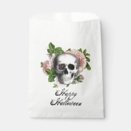 Sacolinha Gótico, rosa, vitoriano, do crânio, Damasco, Hallo