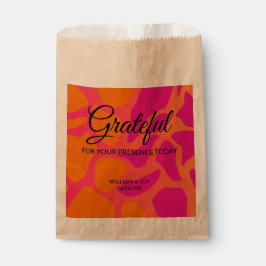 Sacolinha Gradiente de Laranja e Rosa Vibrante Grato