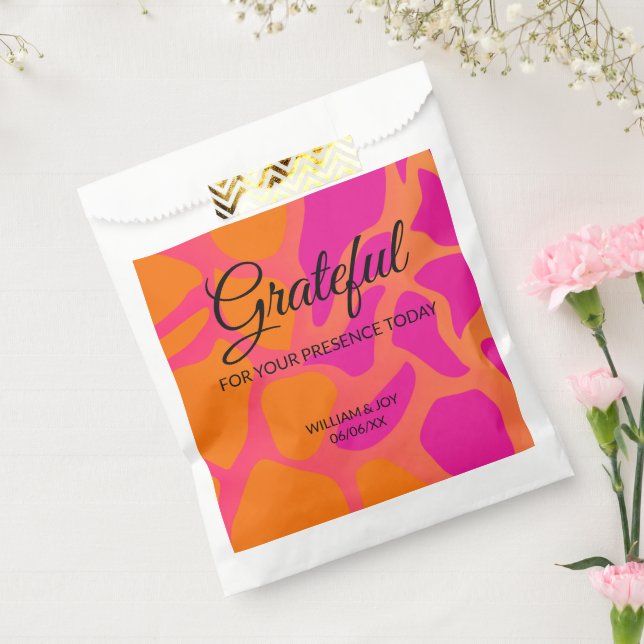 Sacolinha Gradiente Laranja e Rosa Quente Grato (Selado)