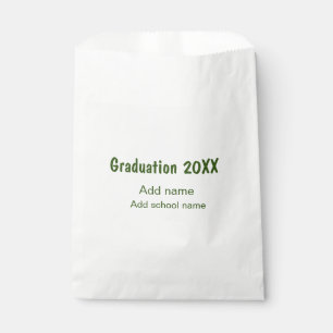 Sacolinha Graduação 20XX acrescentar nome de ano escola verd