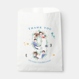 Sacolinha Grande Noite de Colagem de Foto Sob O Mar